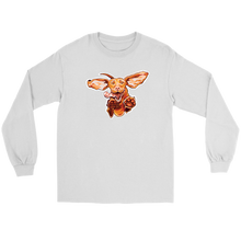 Load image into Gallery viewer, Original Super Vizsla Art on a Long Sleeve Tee
