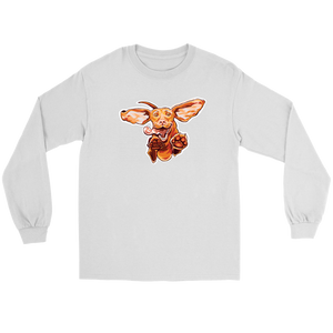 Original Super Vizsla Art on a Long Sleeve Tee