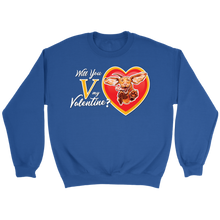 Load image into Gallery viewer, Will You V My Valentine? Super Vizsla Crewneck Sweatshirt

