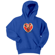 Load image into Gallery viewer, Will You V My Valentine? Super Vizsla - Youth Hoodie
