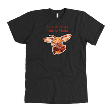 Load image into Gallery viewer, Life is better with a Vizsla - Hungarian Vizsla Mens Tshirt for V lovers
