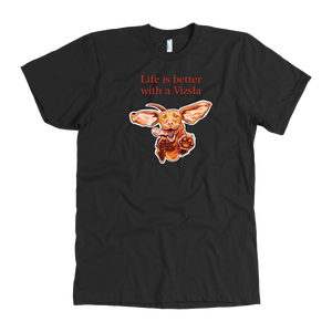 Life is better with a Vizsla - Hungarian Vizsla Mens Tshirt for V lovers