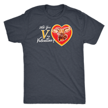 Load image into Gallery viewer, Will You V My Valentine? Super Vizsla Men&#39;s Triblend T-Shirt
