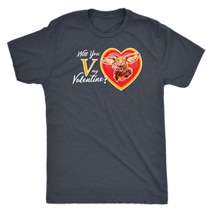 Will You V My Valentine? Super Vizsla Men's Triblend T-Shirt