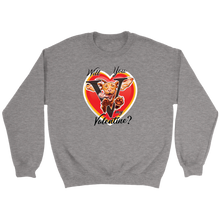 Load image into Gallery viewer, Will You V My Valentine? Super Vizsla Crewneck Sweatshirt
