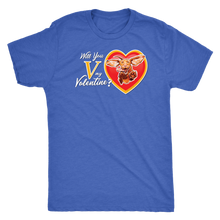 Load image into Gallery viewer, Will You V My Valentine? Super Vizsla Men&#39;s Triblend T-Shirt
