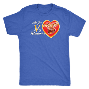 Will You V My Valentine? Super Vizsla Men's Triblend T-Shirt