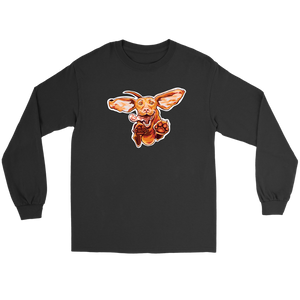 Original Super Vizsla Art on a Long Sleeve Tee