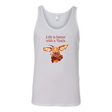 Load image into Gallery viewer, Life is better with a Vizsla - Unisex Tanktop featuring original Hungarian Vizsla artwork
