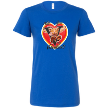 Load image into Gallery viewer, Will You V My Valentine? Super Vizsla Womens Shirt
