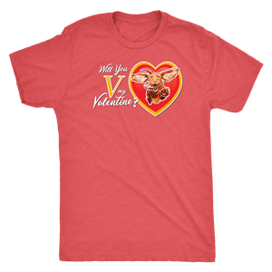 Will You V My Valentine? Super Vizsla Men's Triblend T-Shirt