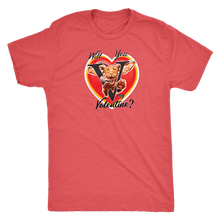 Load image into Gallery viewer, Will You V My Valentine? Super Vizsla Men&#39;s Triblend
