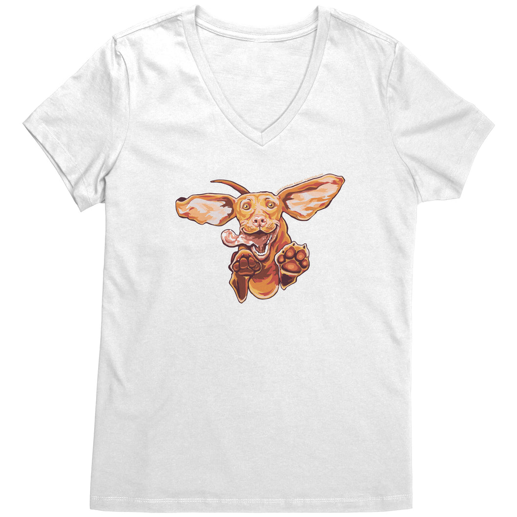Super Vizsla Womens V-Neck Shirt