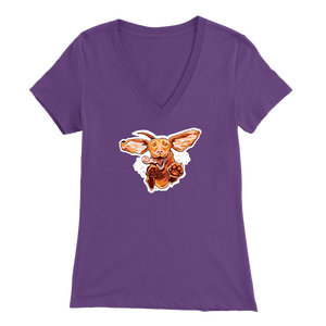 Super Vizsla - Bella Womens V-Neck