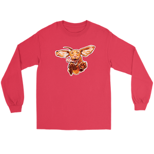 Original Super Vizsla Art on a Long Sleeve Tee