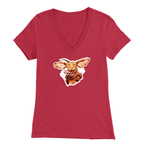 Super Vizsla - Bella Womens V-Neck