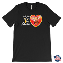 Load image into Gallery viewer, Will You V My Valentine? Super Vizsla Men's T-Shirt
