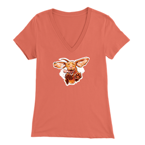 Super Vizsla - Bella Womens V-Neck