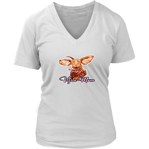 Vizsla Mom - District Womens V-Neck