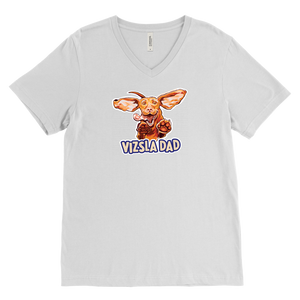 Vizsla Dad - Canvas Mens V-Neck