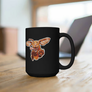 Super Vizsla Black Ceramic Mug 15oz