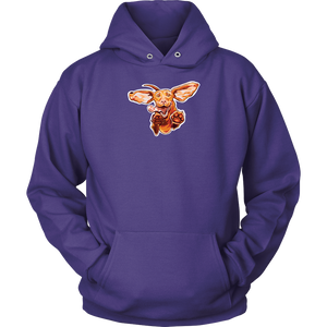 Jumping happy vizsla dog hoodie