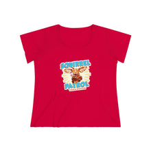 Load image into Gallery viewer, Super Vizsla Squirrel Patrol Women's Curvy Tee
