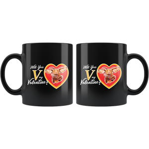 Will You V My Valentine? Super Vizsla 11oz Mug