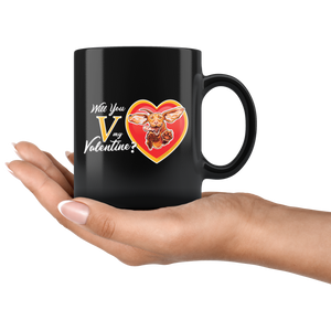 Will You V My Valentine? Super Vizsla 11oz Mug