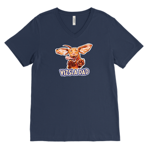 Vizsla Dad - Canvas Mens V-Neck