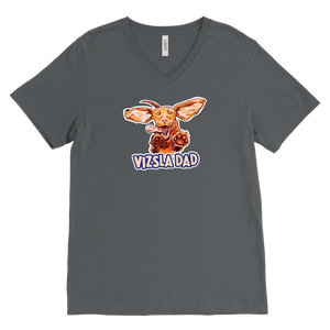 Vizsla Dad - Canvas Mens V-Neck