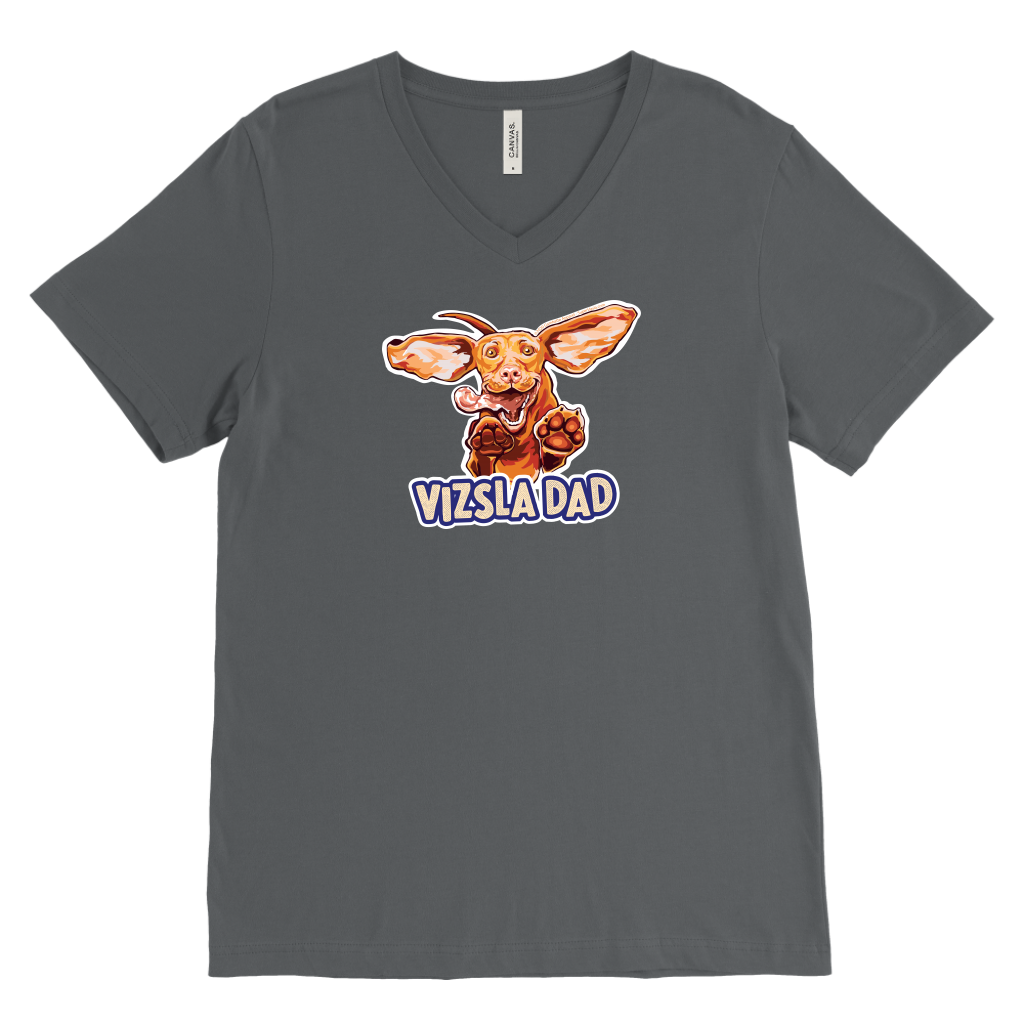 Vizsla Dad - Canvas Mens V-Neck