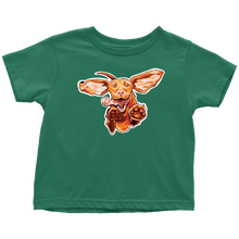 Load image into Gallery viewer, Original Super Vizsla on at Soft Ringspun Cotton Toddler T-Shirt
