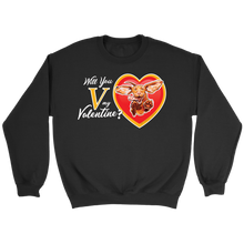 Load image into Gallery viewer, Will You V My Valentine? Super Vizsla Crewneck Sweatshirt
