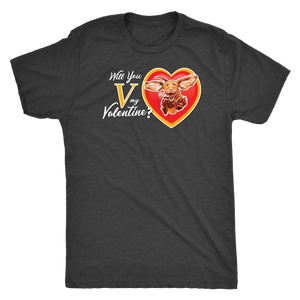 Will You V My Valentine? Super Vizsla Men's Triblend T-Shirt