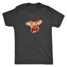 Load image into Gallery viewer, Life is better with a Vizsla - Mens Triblend T-shirt for Hungarian Vizsla dog lovers
