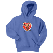Load image into Gallery viewer, Will You V My Valentine? Super Vizsla - Youth Hoodie
