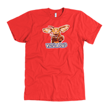 Load image into Gallery viewer, Vizsla Dad design on a men&#39;s red  t-shirt
