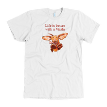 Load image into Gallery viewer, mens shirt featuring original hungarian vizsla art
