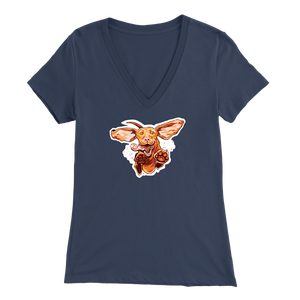 Super Vizsla - Bella Womens V-Neck