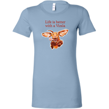 Load image into Gallery viewer, Life is better with a Vizsla - Womens shirt featuring original Hungarian Vizsla artwork
