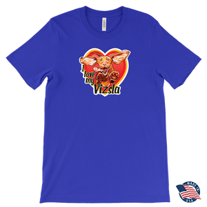 I love my Vizsla - Canvas Mens T-Shirt - Made in the USA