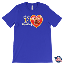 Load image into Gallery viewer, Will You V My Valentine? Super Vizsla Men's T-Shirt
