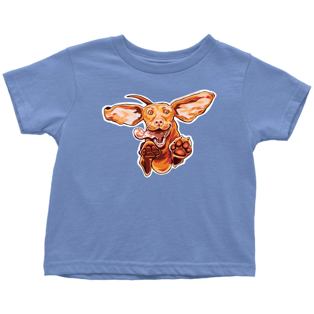 Original Super Vizsla on at Soft Ringspun Cotton Toddler T-Shirt