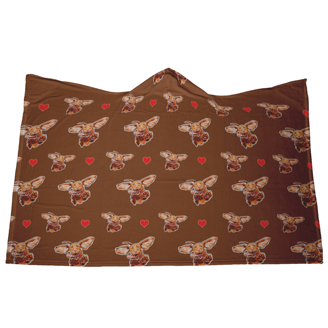 Cozy Vizsla Dog Hooded Blanket