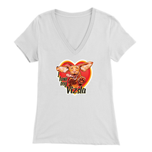 Load image into Gallery viewer, I love my Vizsla - Bella Womens V-Neck
